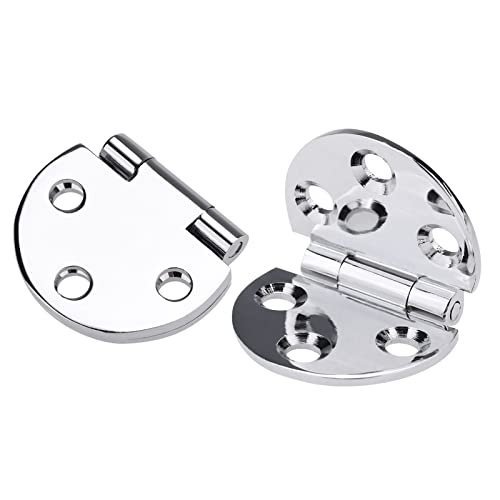 Natudeco Hinges, Folding Desktop Copper Hinges Countertop Sewing Machine Table Hinges 180 Degree Folding 2PCS - Image 2