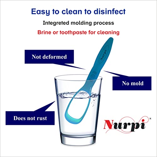 Image of plastic tongue cleaner for new generation pack of 3