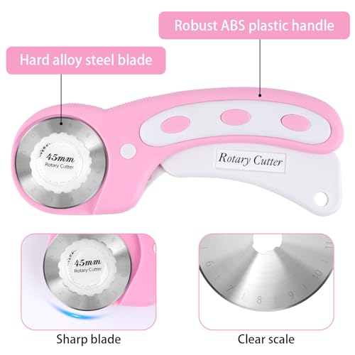 45mm Rotary Cutter with 5 Extra Blades