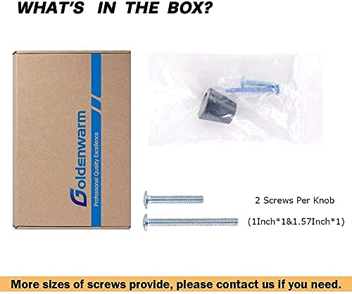 Goldenwarm LS745BK - Set di 4 pomelli per mobili