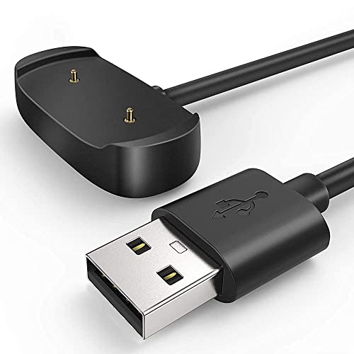 Image of Original Charger Compatible with Amazfit GTS 2,GTS 2 Mini,GTS 2e,GTR 2,GTR 2e,GTS 4 Mini,T-Rex Pro,Bip 3,Bip U,Zepp E /Z Watch Charger USB Charging Cable 3 feet (Black)