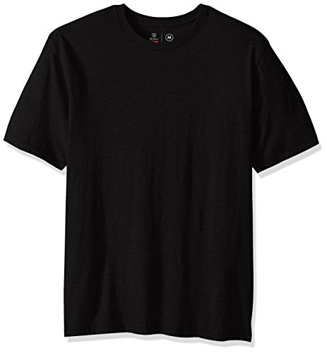 Brixton Men's Basic Short Sleeve Premium Tailored Fit Tee, Washed Black, Large