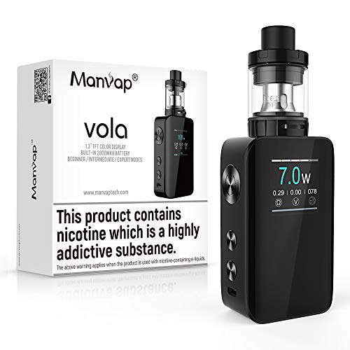 E Cig Starter Kit,Manvap® 100W E Cig Vape Kit Box Mod E-Cigarette Kit,Vape Vaporiser Electronic Cigarette Atomizer Mod, E-Shisha E Cig Vapor Mod Pen Starter Kit, No Vape E-Cig Liquid No Nicotine