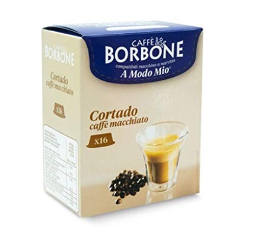 128 Kapseln Comp. Lavazza A modo mio - Cortado 8x16 - Caffè Borbone Cover