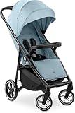 hauck Poussette Compacte Shop N Care - Jusqu'à 22 kg, Inclinable, Pliable avec Porte-Gobelet, Habillage Pluie, Capote Pare-Soleil (UPF 50+) et Panier Course XL - Dusty Blue