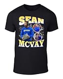 DTGVirgil Black Los Angeles Sean McVay Bootleg Style Throwback Style T-Shirt Men's Adult Small