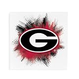 P. Graham Dunn University of Georgia Color Splash Logo 11 x 11 Canvas Decorative Art Sign