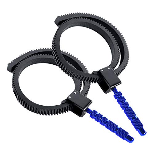 KinGrow 2pcs SLR Camera Focusing Zoom Ring with Aluminum Alloy Handle for DSLR