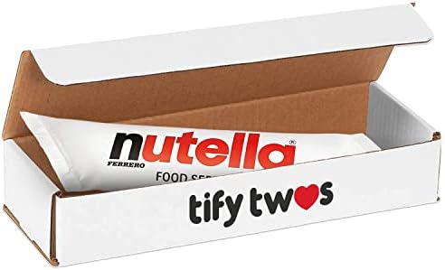 Tify Twos Nutella Chocolate Hazelnut Spread Pre-filled Piping Bag - 35.2 oz, Gluten Free, Kosher, Non-GMO, Easy-to-Use, Rich Nutty Flavor for Topping, Layering & Filling Baked Goods - Made in Italy