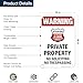 Warning Attention This Area Under 24 Hour LiveNo Soliciting No Trespassing Sign, 12x18 Inches, 55 mil thick HDPS (high density polystyrene), Made in USA by My Sign Center