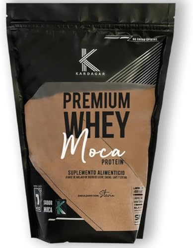 KARDAGAR Naked Whey Protein Mocha 90% Whey Protein Isolate | 100% Whey | 1 Kg | Sweetened with Stevia