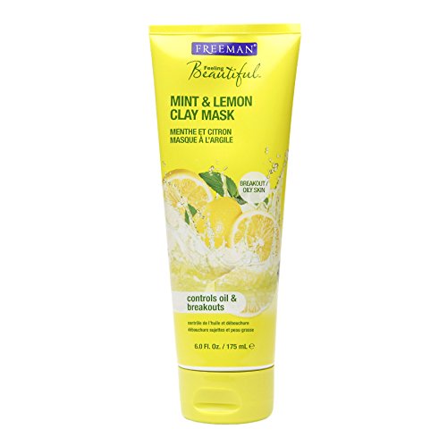 FreemanFeeling Beautiful Facial Clay Mask Mint & Lemon 6 oz (Pack of 7)