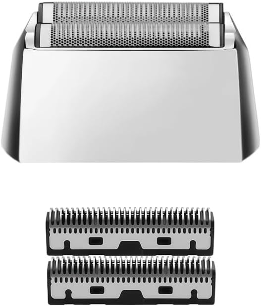 Replacement Blade Foil Cutter Head. Compatible for Kemei KM-2028 Electric Shaver - Precision Shaving Razor Parts Accessories(Silver Set)