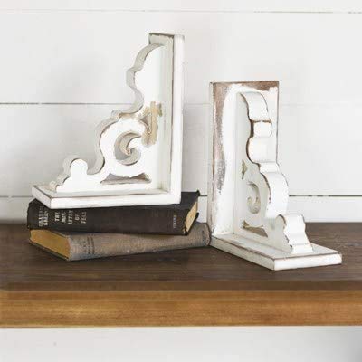 Silvercloud Trading Co. Medium Architectural Corbels, Wall Shelf, Bookends -Sold as a Set- Painted & Distress…