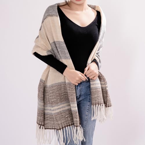 PREFER TO LIFE Scarf for Women, Warm Long Blanket Scarves Large Soft Thick Shawls and Wraps4