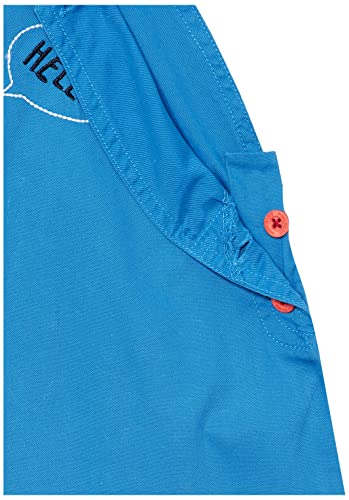 Image of miniklub Infant Boys Blue & White Solid Dungaree Set