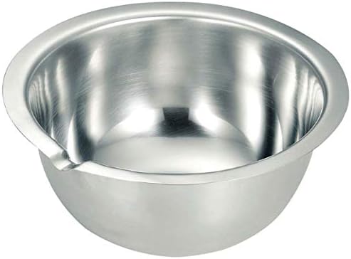 Honma Seisakusho 70527 Flat Edge Deep Ball with Pouring Spout, Electrolytic Polished Finish, Graduation, 10.6 inches (27 cm)