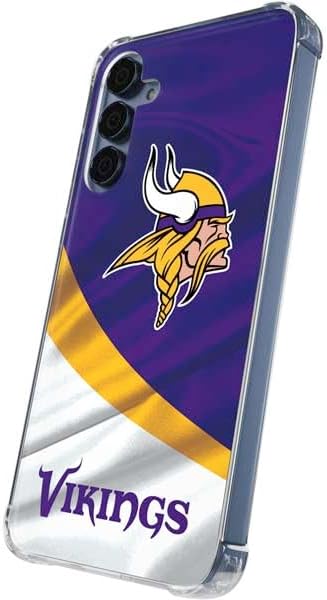 Skinit Clear Phone Case Compatible with Galaxy S24 - Officially Licensed NFL Minnesota Vikings Design