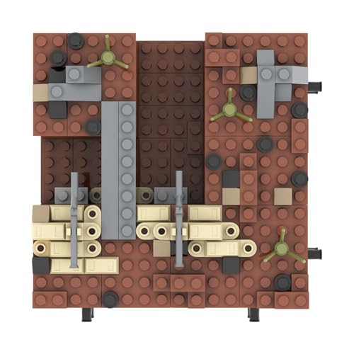 Image of WW2 Battlefield Left Corner Military Block Set (200 Pieces) Suitable for MOC Military Secondary Creation