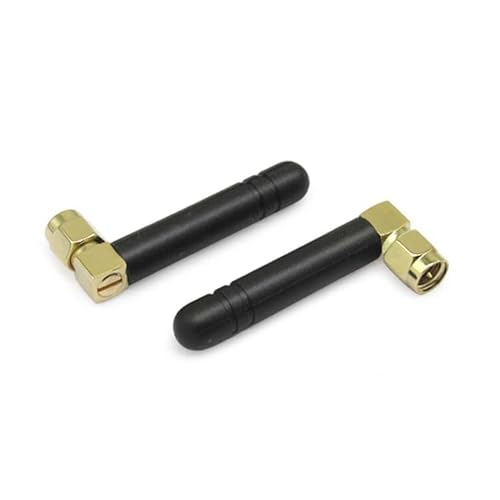 Mini Dual Band WiFi 6 2.4GHz 5GHz 5.8GHz MIMO 802.11 b/g/n/ac/ax RP-SMA macho antena de ângulo reto