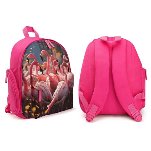 Flamingos Partying Mini Backpack Light Weight Small Travel Backpack Shopping Travel Daypack4