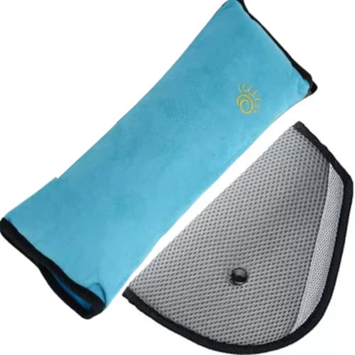 Almofada Protetor Ombro Cinto Segurança + Ajustador Pescoço Bebê Criança Infantil