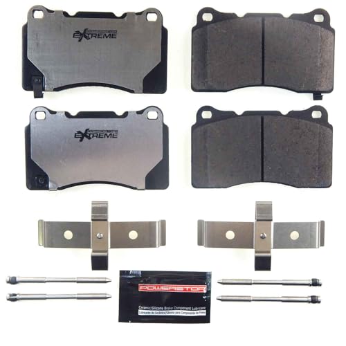 Image of PowerStop Z26 Performance Carbon Fiber Ceramic Brake Pads Front Z26-1743 | Hyundai Genesis Coupe 2010-16 Carbon Fiber Ceramic Brake Pads + Installation Hardware