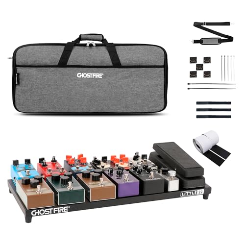 GHOSTFIRE 超軽量 ギターエフェクター ボード ペダルボード アルミニウム合金 面ファスナー キャリングバッグ付き Vシリーズ (V-Little22(56X25cm))