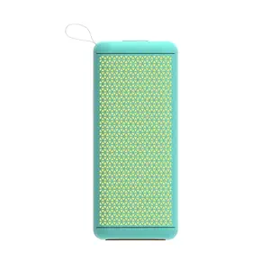 RD FZ-810 14W Bluetooth Speaker, Playtime Upto 10 Hours, Inbuilt FM Radio, IPX 4 Water Resistance, Bluetooth v.5.0, 5 Billint Light Modes, Plug Pen Drive, Detachable Battery - Cyan