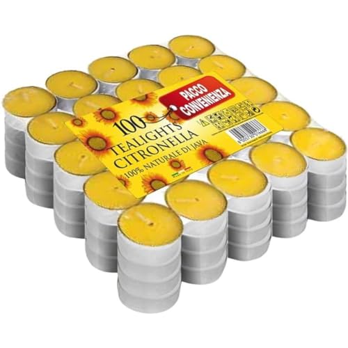 Price's Candles Lot de 100 bougies chauffe-plat à la citronnelle