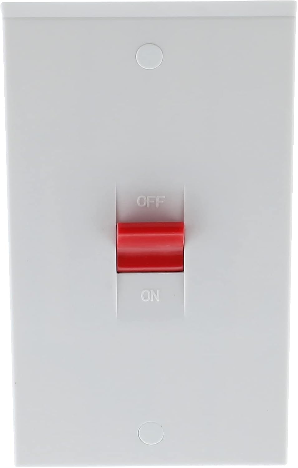 45 Amp Double Pole White Plastic Cooker Switch Shower Boiler 2 Gang Isolator Amazon.co.uk DIY