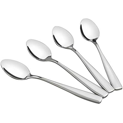 HOMMP 16-Piece Stainless Steel Teaspoons, 5.9-Inch Cover