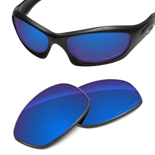 Image of Performance Replacement Lenses Compatible with Oakley Monster Dog Polycarbonate Polarized Etched-Sapphire Blue