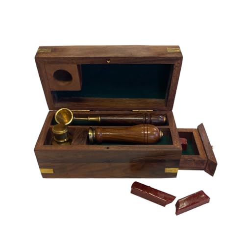 Schooner Bay Co. Wax Seal Kit with Brass Star Stamp,