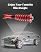 EVIL ENERGY Coilovers Compatible for Chrysler 300C RWD 2005-2010, Coilovers Suspension Kit, Height Adjustable Lowering Kit for Comfortable Ride, Red