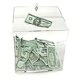 Clear Countertop Tip Box | Toke Box - 12W x 12H x 12D