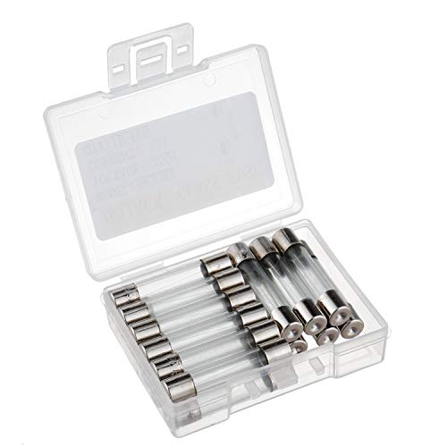 BOJACK 6x30 mm 3 A 250 V 0,24 x 1,18 Zoll F3AL250V 3 Ampere 250 Volt Fast-Blow Glas sicherungen (Packung mit 18 Stück)