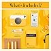 KODAK Printomatic Full-Color Instant Print Digital Camera, Zink 2x3" (5.1x7.5 cm) Sticky-Back Photo Paper, 5MP, Portable, Creative Fun Gift for Birthday, Christmas, Holiday, Yellow