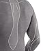 Falke Men Standard Wool Tech Long Sleeve, Grey (Grey-Heather 3757)