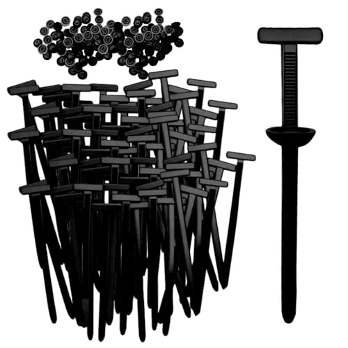 Image of Nylon Universal Cable Tie Buckle Kit, Heavy Duty Auto Zip Tie Fastener Clips for Bumper, Fender Liner & Car Panels, Quick Fix Automotive Push Rivet Alternative, No Tools Required (50)