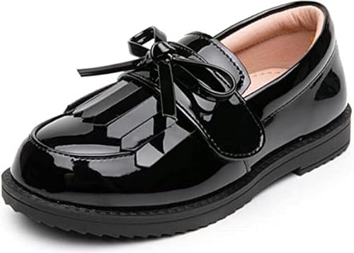 Kkdom Girl'S Classic Tassel School Uniform Shoes British Style Oxford Shoes Little Kid 13 cover
