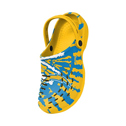 Image of FOCO Mens NFL Team Logo Tie-dye Garden Water Sandals Shoes Slipper Clogs with Strap
