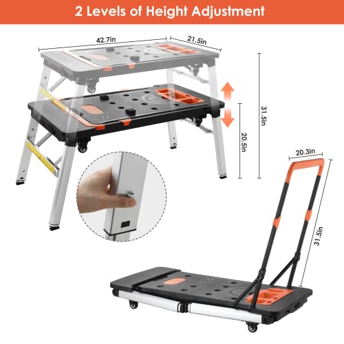 Heavy Duty Steel Workbench Adjustable