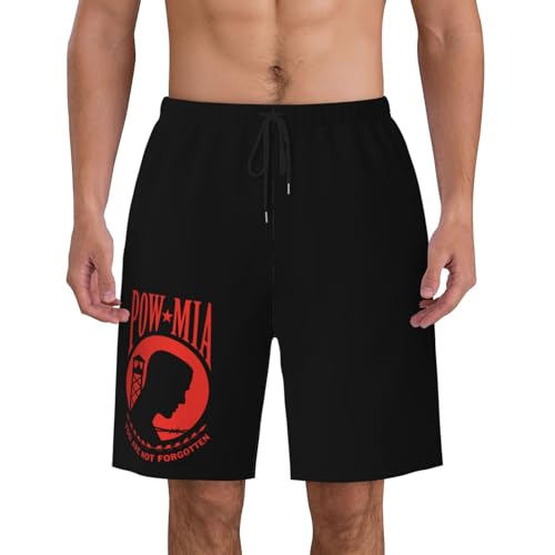 Pow Mia You are Not Forgotten Mens Swim Trunks Quick Dry Board Shorts 7" - Hawaii Beach Swimwear4