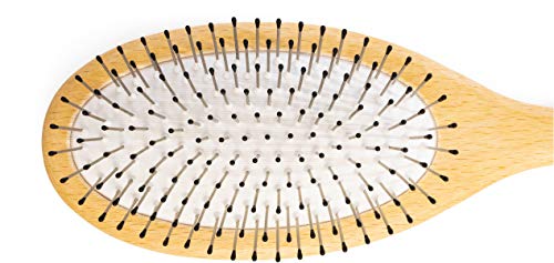 REMOS Hairbrush wide with steel pins and bristles suitable for all hair types - Image 4