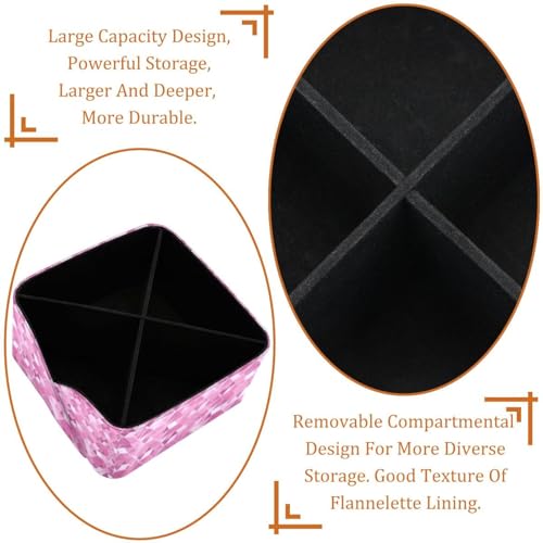 Rangement cosmétiques et papeterie rose pour coiffeuse - 5
