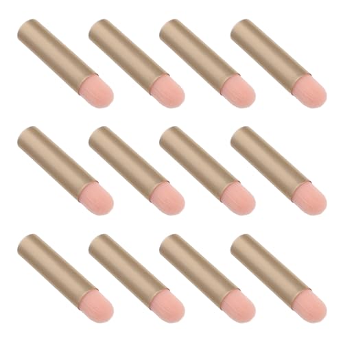 Healeved Mini Set de 12 Brochas de Maquillaje para Sombras de Ojos y Labios Tamaño Compacto, Diseño Portátil y Pinceles Multiusos para Maquillaje Diario y Viajes