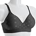 Barely There Women's "Gotcha Covered" Seamless Wirefree Bra (L, BLKDOT)