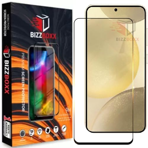 Image of Premium Screen Protector Compatible With Samsung Galaxy S24 5G | Fingerprint Enabled | Full Screen Coverage-Edge to Edge | 9H Hardness | With Easy Installation Kit (Pack of 1)