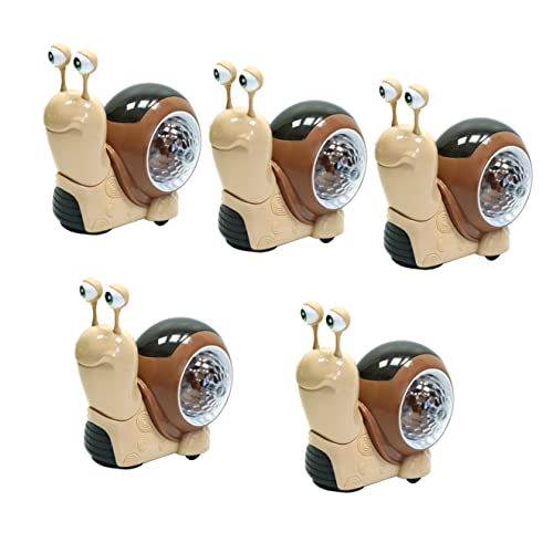 Toddmomy Juguetes De Bebe 5 Uds Melodía Bebé Música Juguete Iluminación Sonido LED Caracol Infantil Gateando Juguetes para Gatear